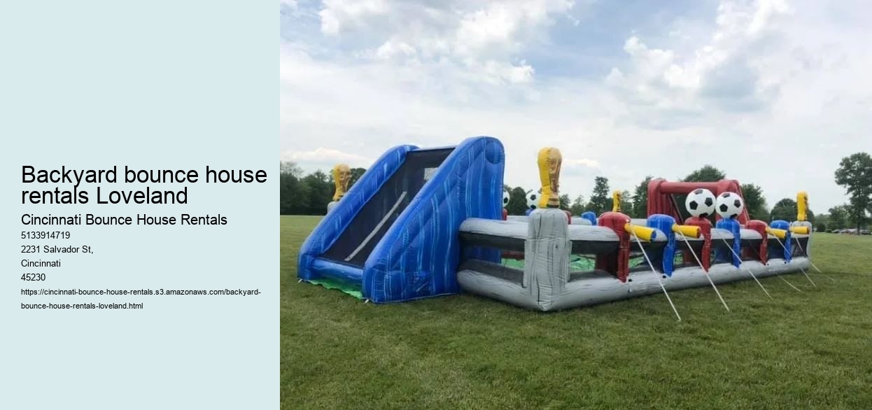 Backyard bounce house rentals Loveland