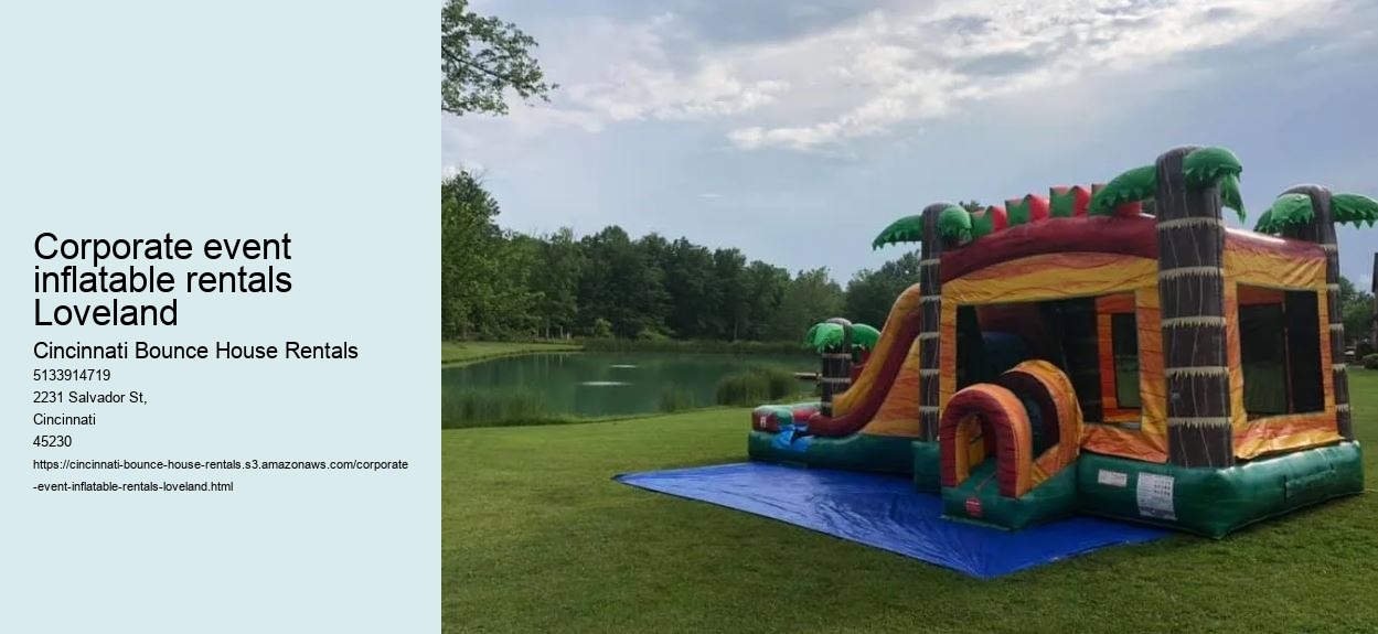 Corporate event inflatable rentals Loveland