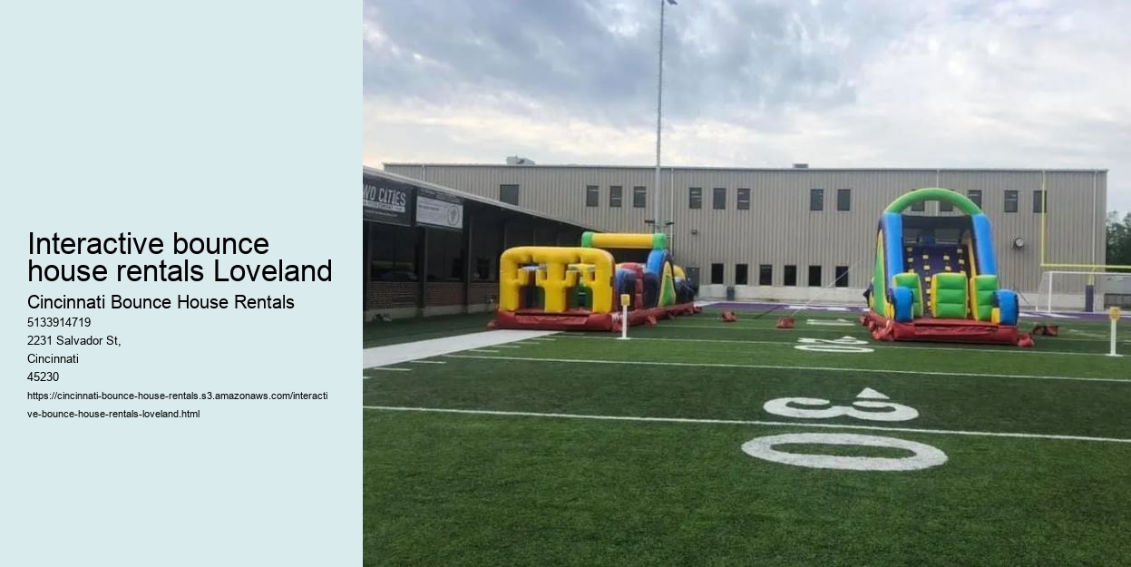 Interactive bounce house rentals Loveland