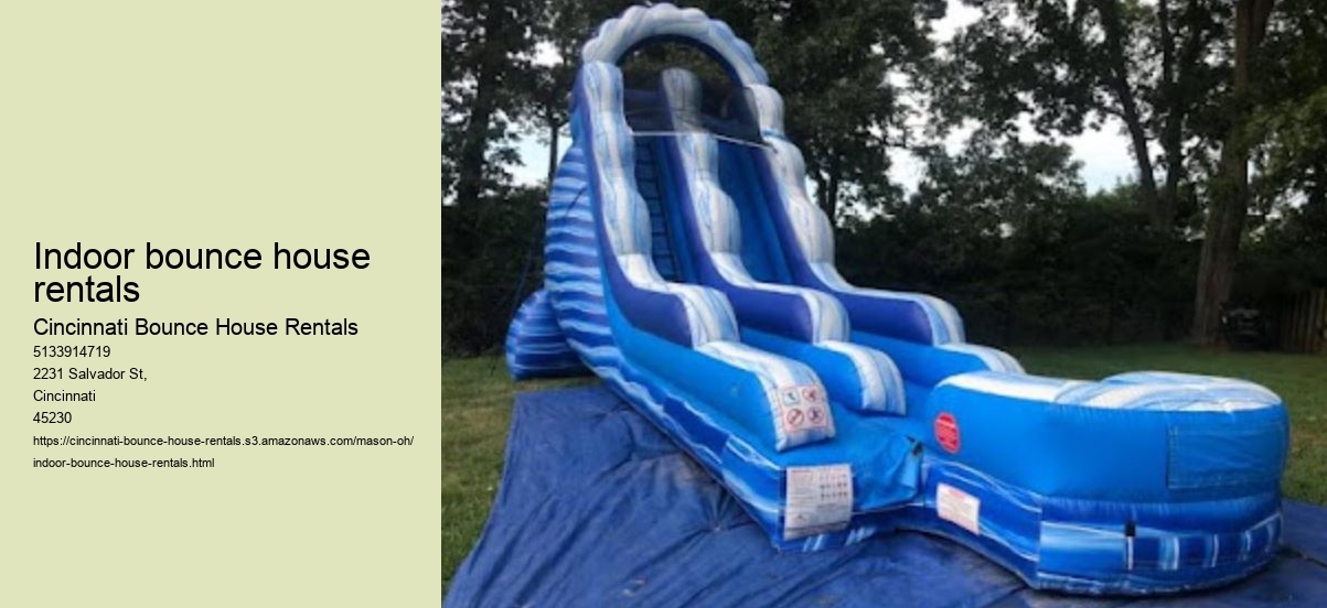 Indoor bounce house rentals