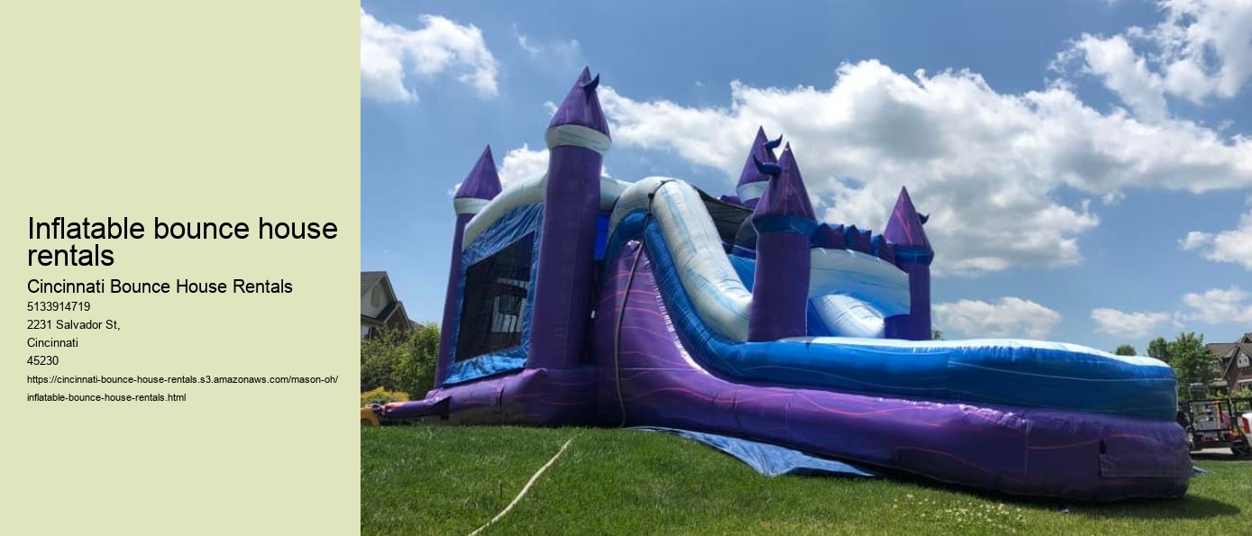 Inflatable bounce house rentals