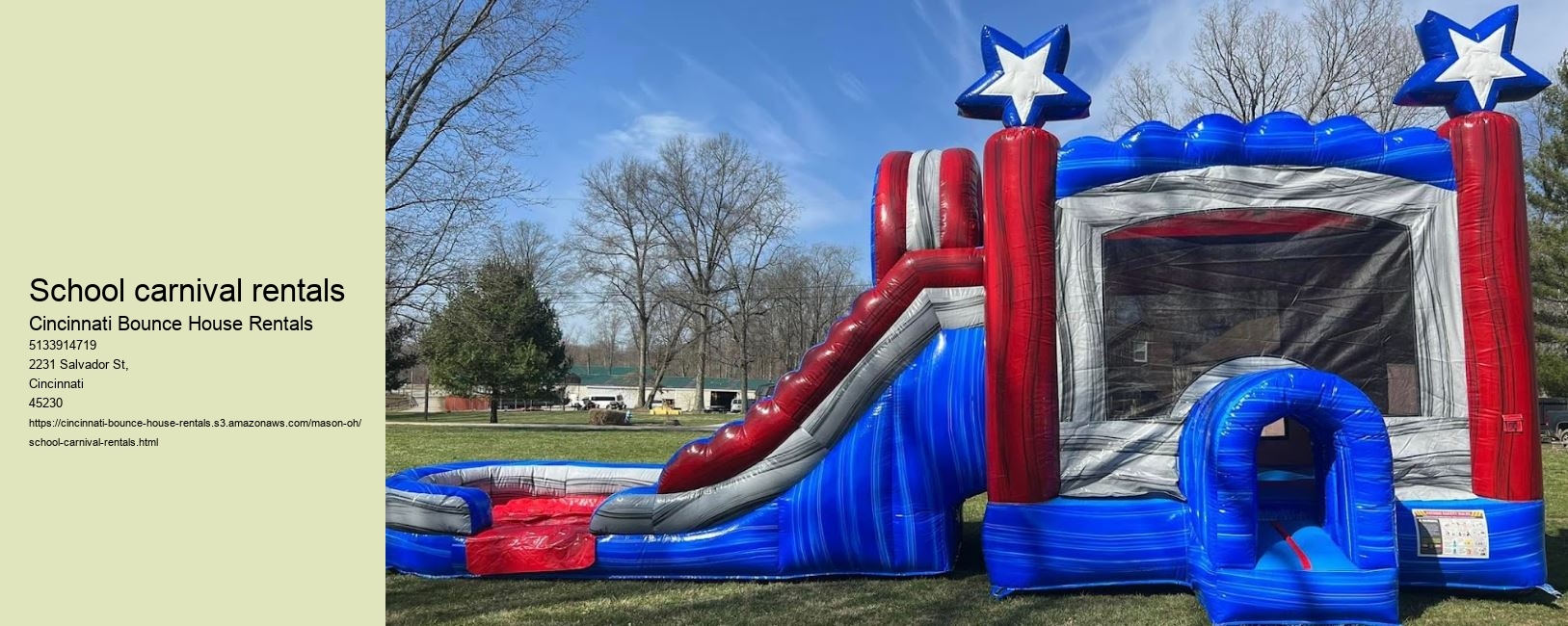 School carnival rentals